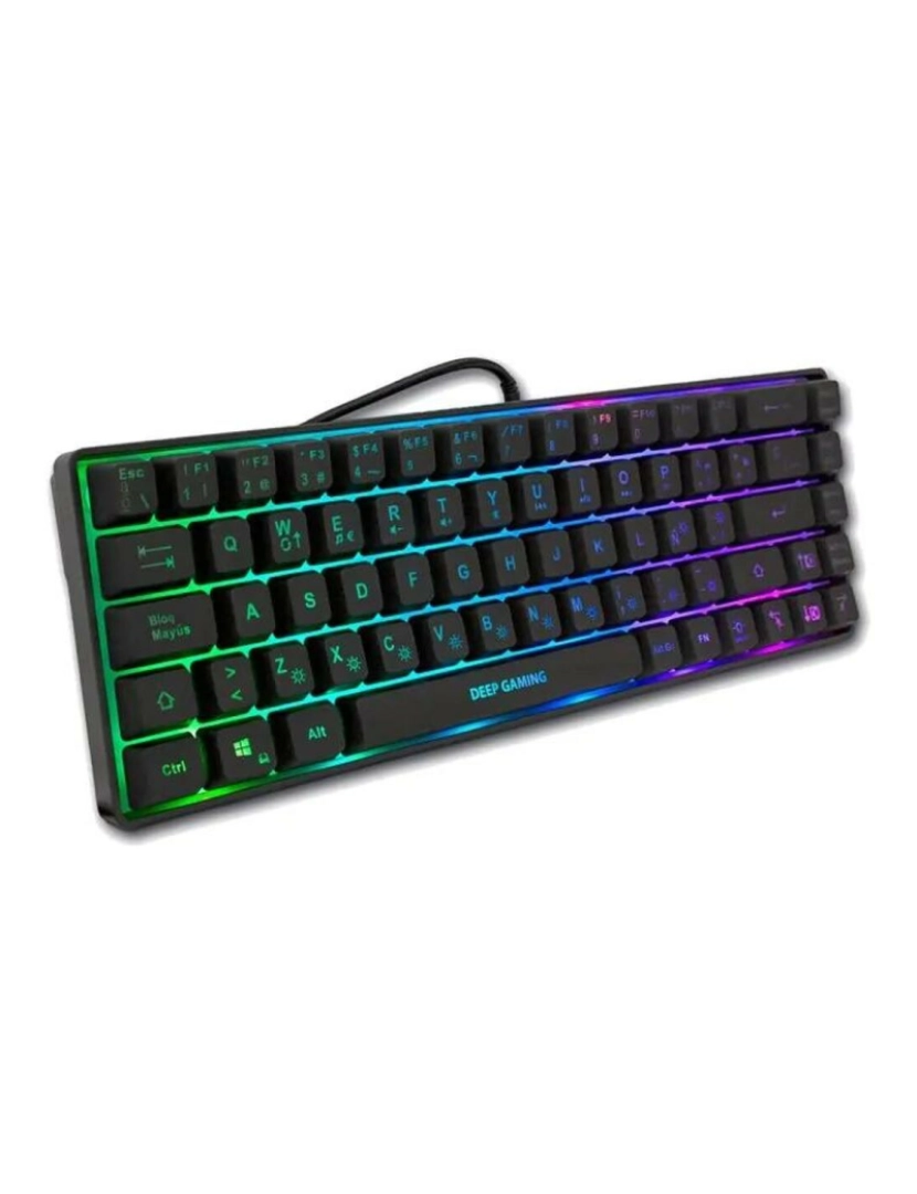 imagem de Teclado CoolBox DG-TEC65-RGB Preto Qwerty espanhol2