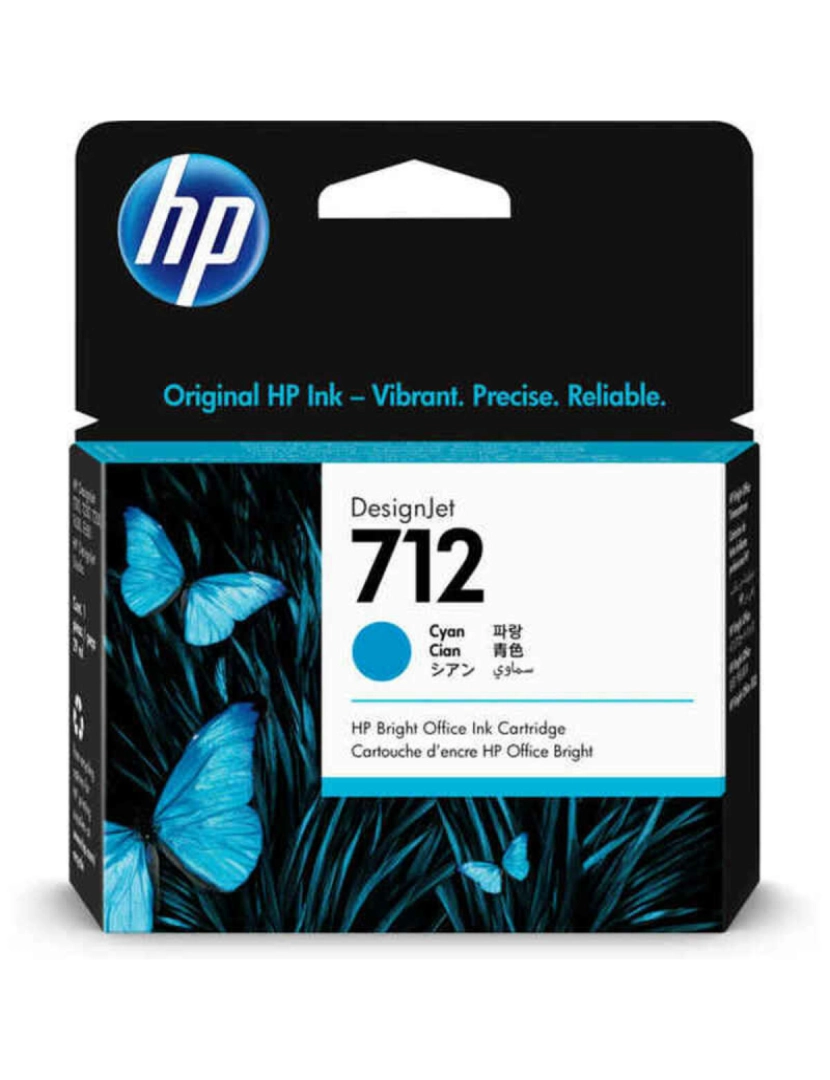 HP - Tinteiro de Tinta Original HP 712 Ciano