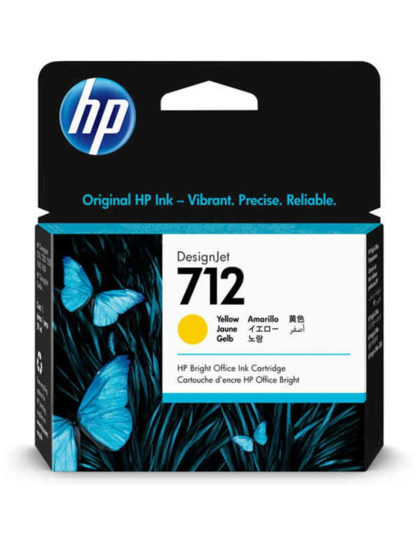 imagem de Tinteiro de Tinta Original HP 712 Amarelo1