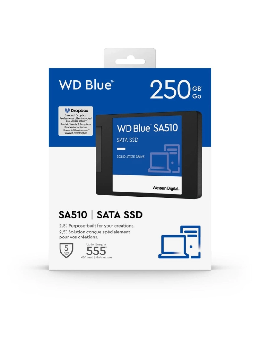 imagem de Disco Duro Western Digital Blue 250 GB 2,5" SSD3