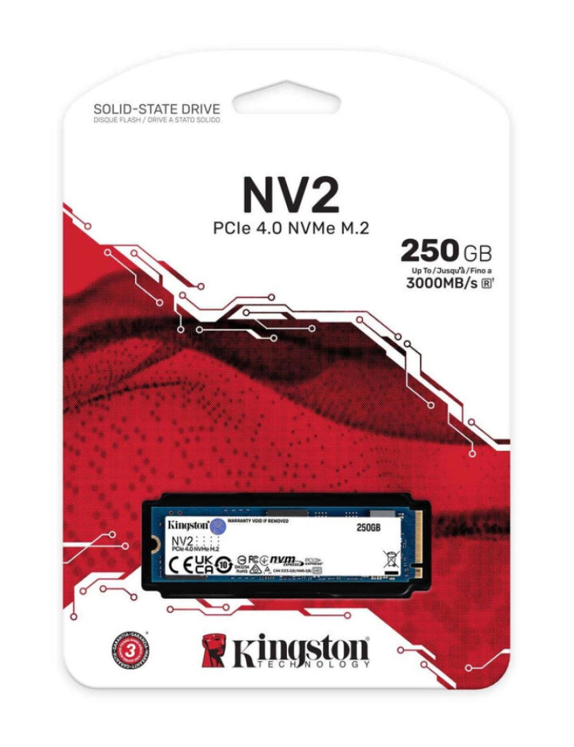 imagem de Disco Duro Kingston NV2 250 GB 250 GB SSD3