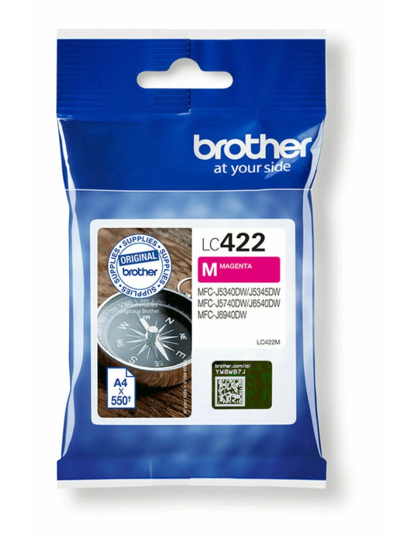 Brother - Tinteiro de Tinta Original Brother LC-422M Magenta