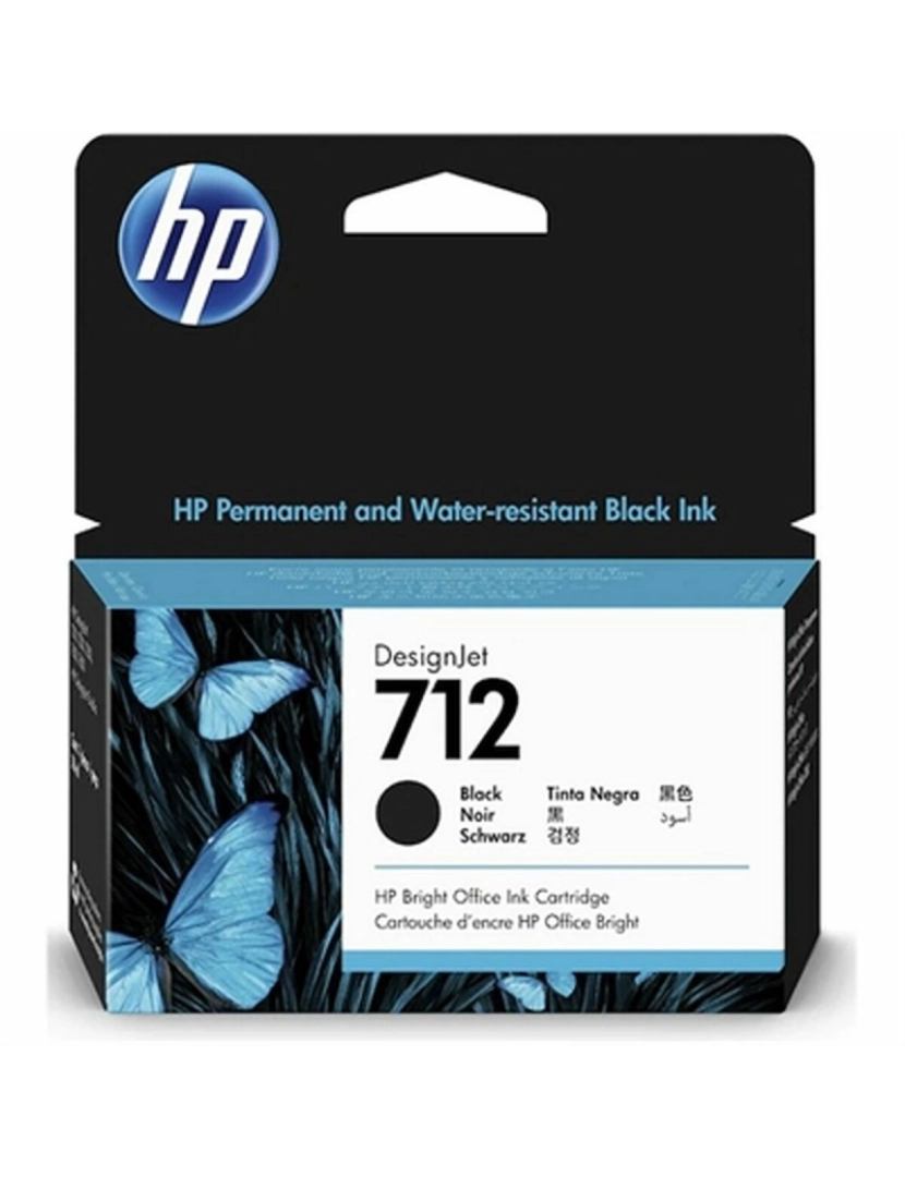 HP - Tinteiro de Tinta Original HP HP 712 Preto