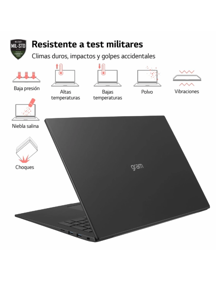 imagem de Notebook LG 17Z90R Qwerty espanhol i7-1360P 16 GB RAM Intel Core i7-1360P AZERTY3