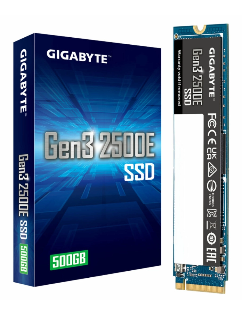 Gigabyte - Disco Duro Gigabyte Gen3 2500E SSD 500GB 500 GB SSD SSD