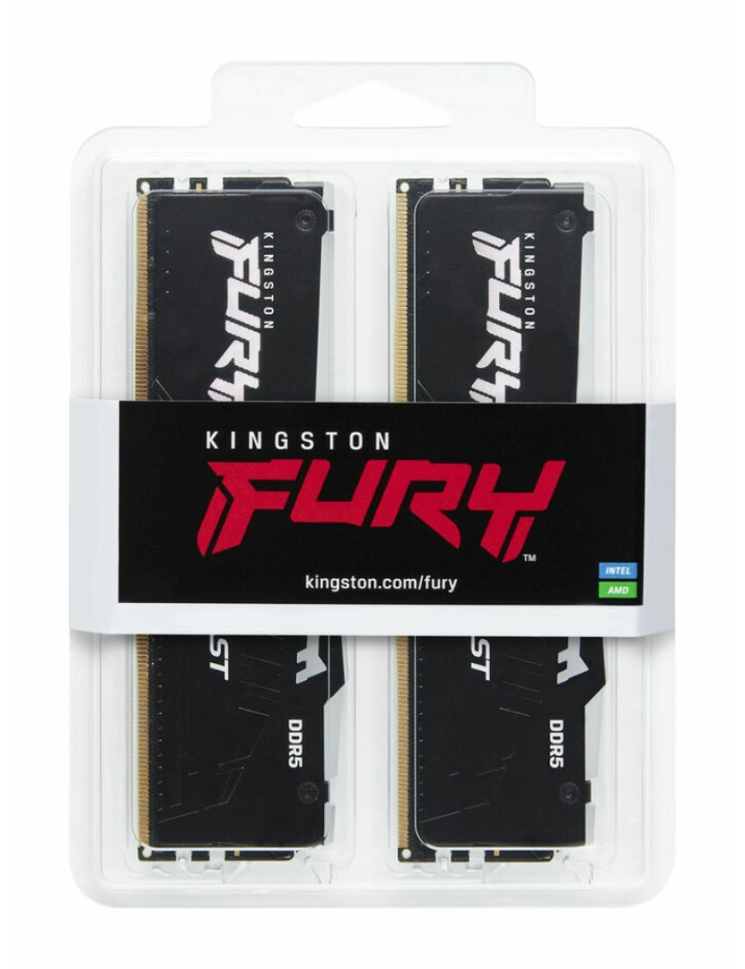 imagem de Memória RAM Kingston Fury Beast RGB CL40 5600 MHz 16 GB DDR52