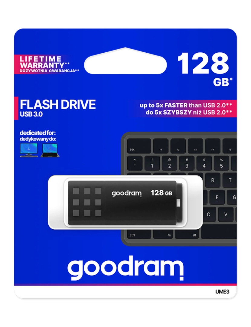 imagem de Memória USB GoodRam UME3 Preto 128 GB5