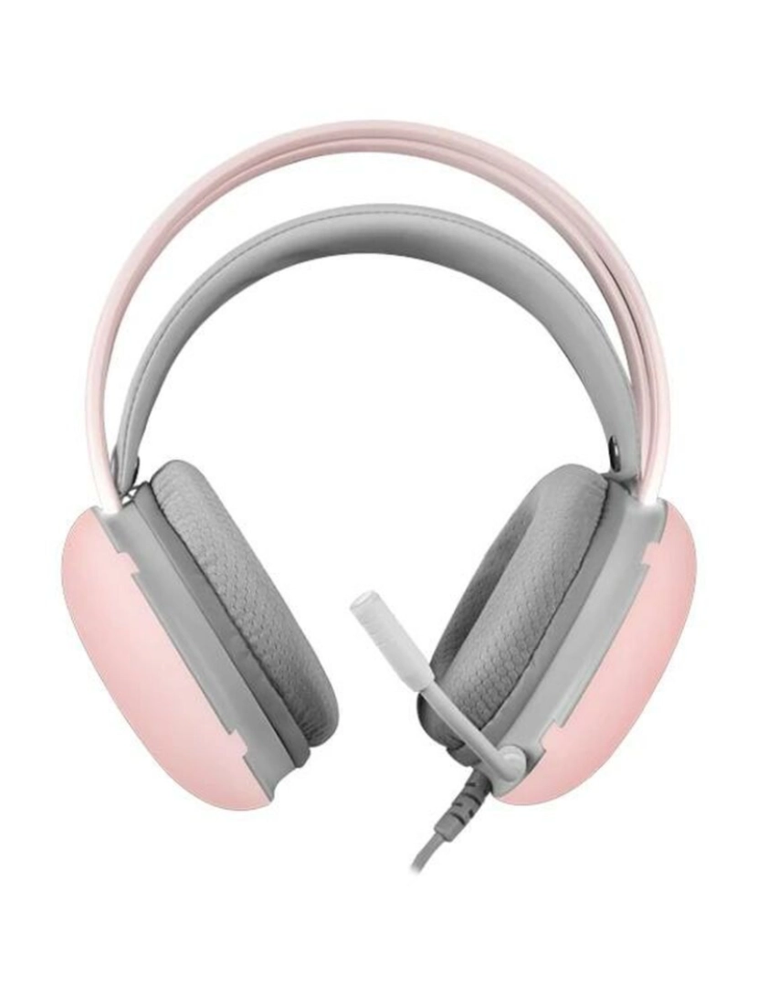 imagem de Auriculares com microfone Mars Gaming MH-GLOW RGB Cor de Rosa3