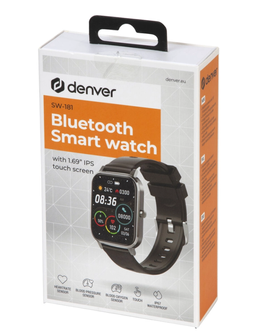 imagem de Smartwatch Denver Electronics SW-181BLACK Preto 1,69"3