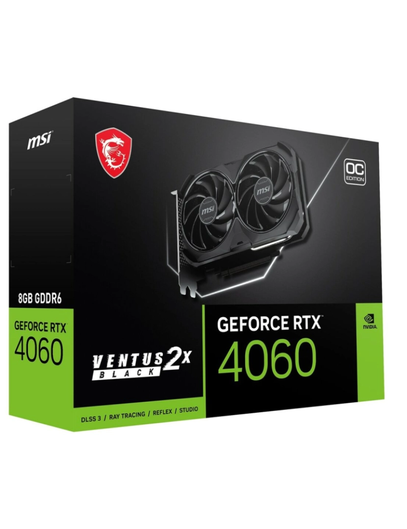 Msi - Placa Gráfica MSI GeForce RTX 4060 VENTUS 2X 8 GB RAM GDDR6