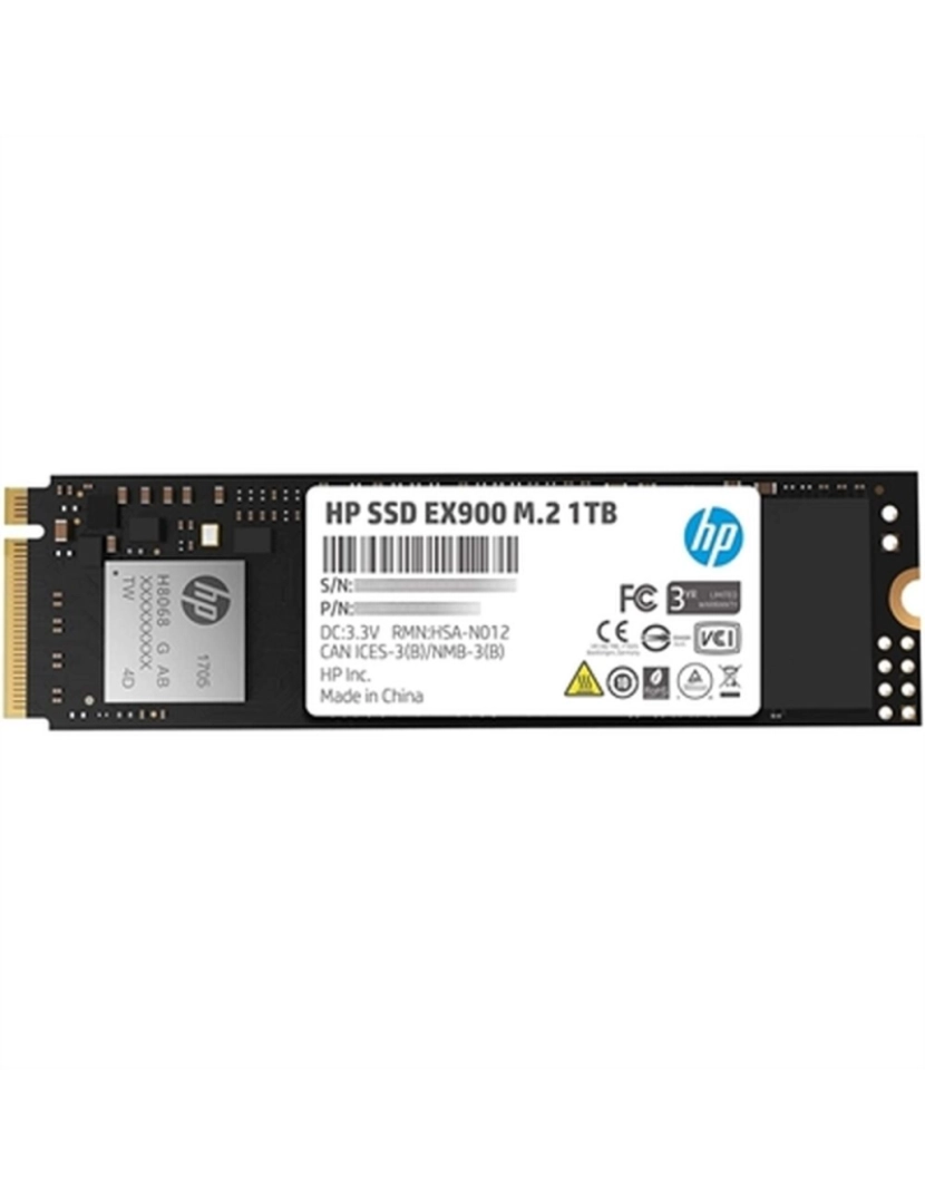 HP - Disco Duro HP EX900 TLC 3D NAND 1 TB 1 TB SSD