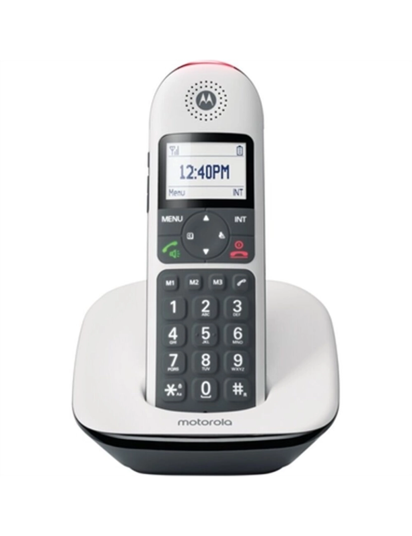 Motorola - Telefone sem fios Motorola 107CD5001WHITE Branco Preto/Branco