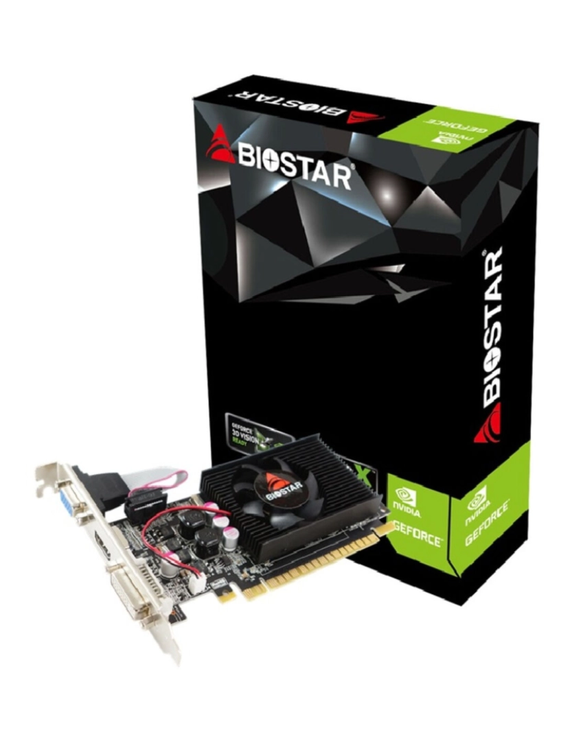 Biostar - Placa Gráfica Biostar VN6103THX6 2 GB GDDR3 Nvidia GeForce GT 610