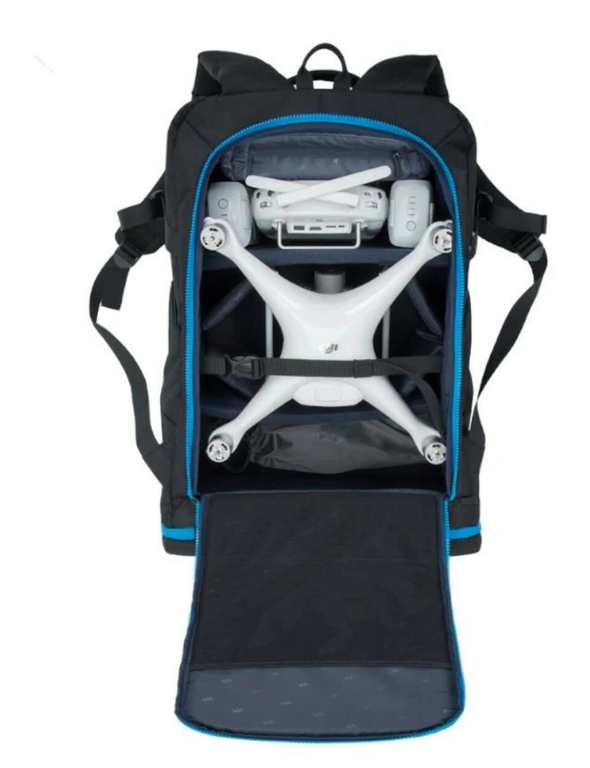 imagem de Mala para Portátil Rivacase Borneo XL Preto/Azul 16"2