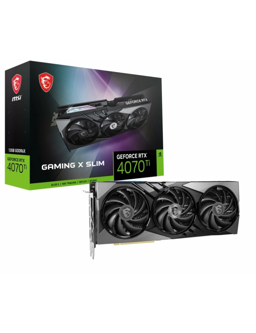 Msi - Placa Gráfica MSI 912-V513-440 12 GB GDDR6X GeForce RTX 4070 Ti