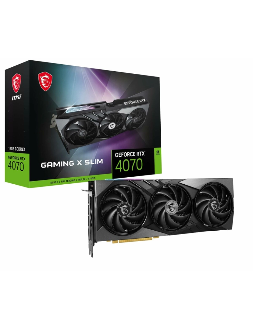 Msi - Placa Gráfica MSI GEFORCE RTX 4070 GAMING X SLIM 12G GEFORCE RTX 4070 12 GB RAM 12 GB GDDR6X