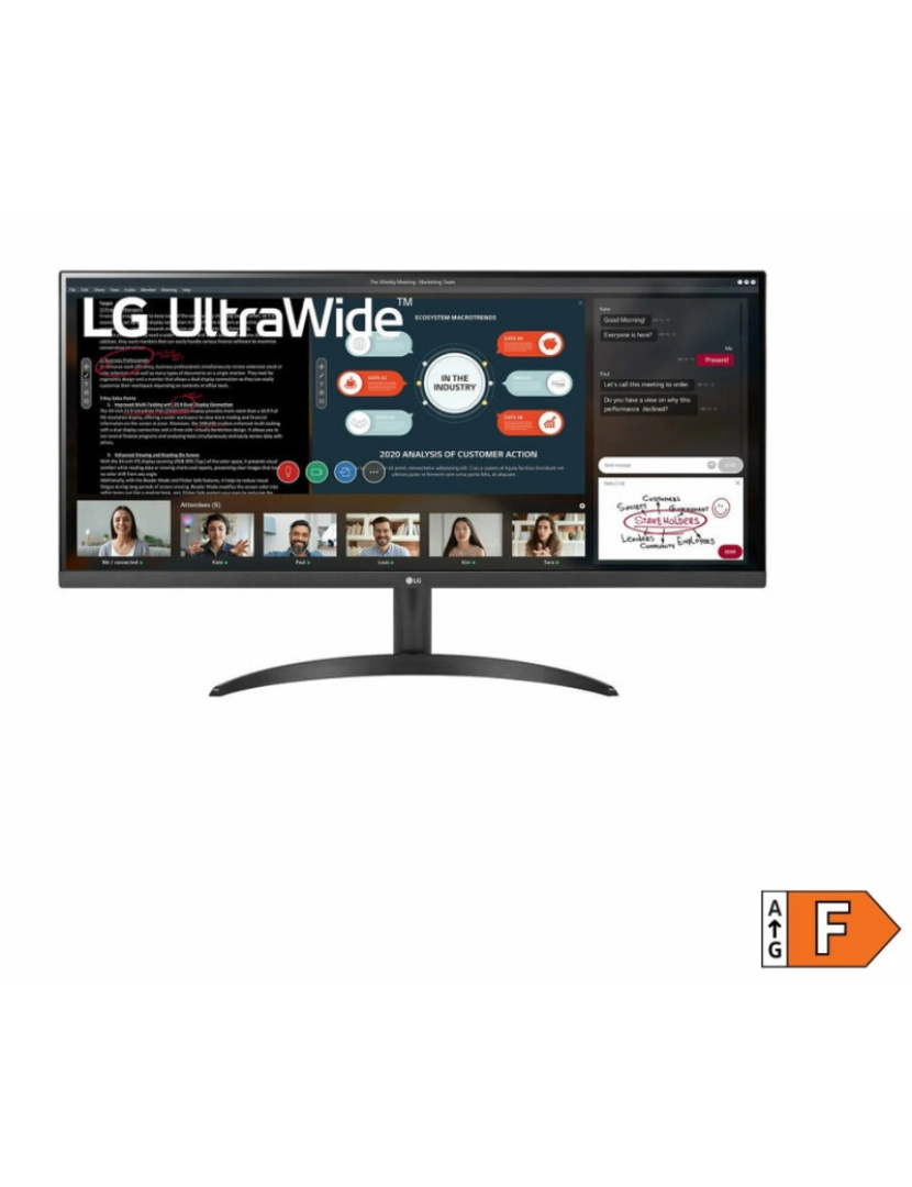 imagem de Monitor LG 34WP500-B 34" HDR10 UltraWide Full HD LED IPS Flicker free 75 Hz2