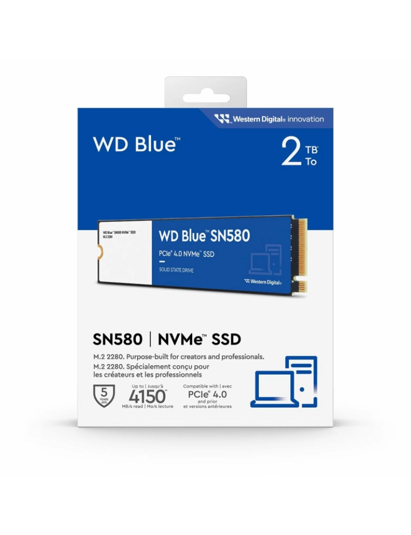 imagem de Disco Duro Western Digital WDS200T3B0E 2 TB SSD 2 TB HDD2