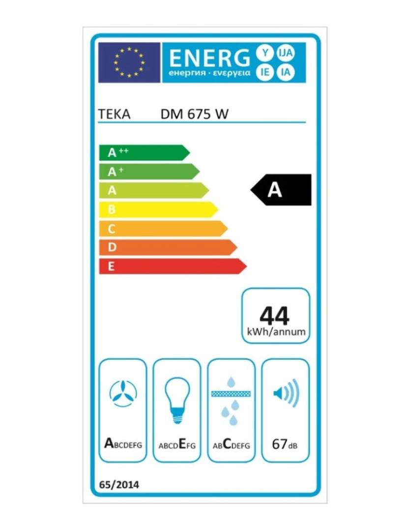 imagem de Extrator Convencional Teka 40476230 60 cm 603 m3/h 67 dB 278W Branco2