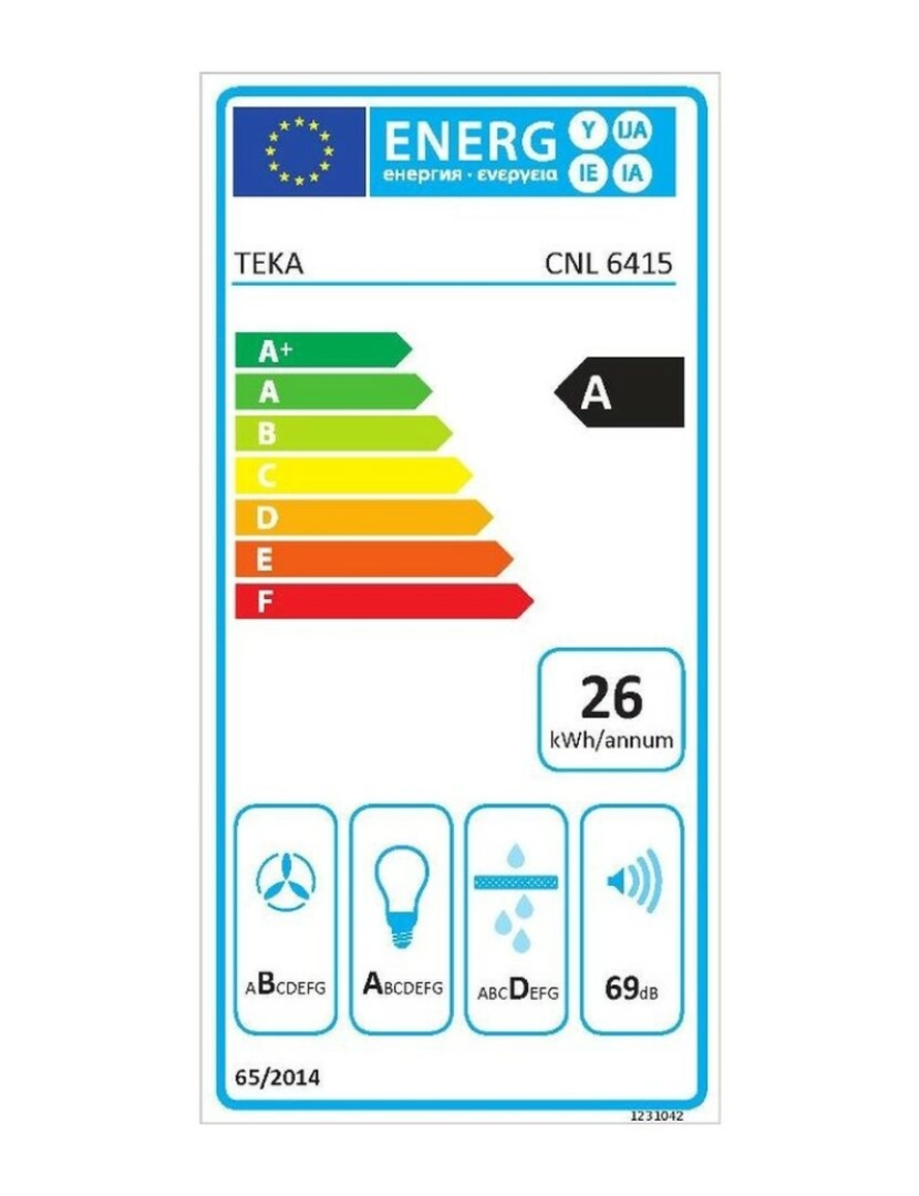 imagem de Extrator Convencional Teka CNL6415 INOX 60 cm 385 m3/h 64 dB 110W Aço2