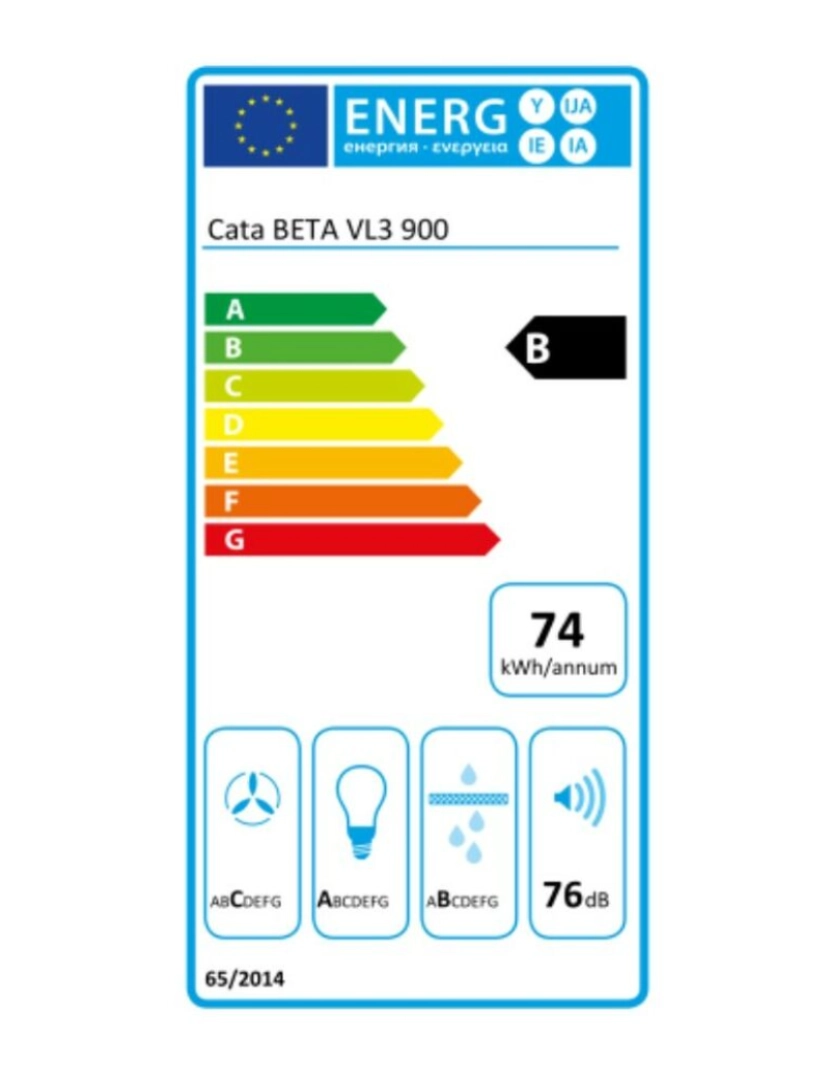 imagem de Extrator Convencional Cata BETA 900 90 cm 780 m3/h 52 dB 240W B3