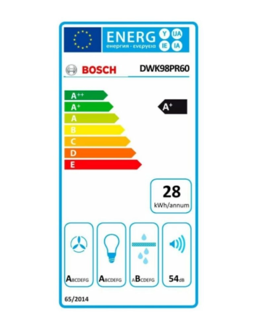 imagem de Extrator Convencional BOSCH DWJ97HM60 90 cm 840 m3/h 166W A+2