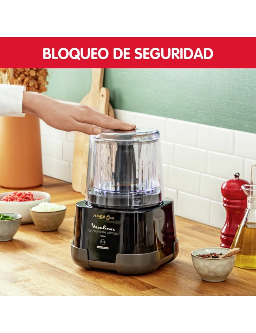 imagem de Picadora Moulinex DP8108 1000W 0,55 L Preto3