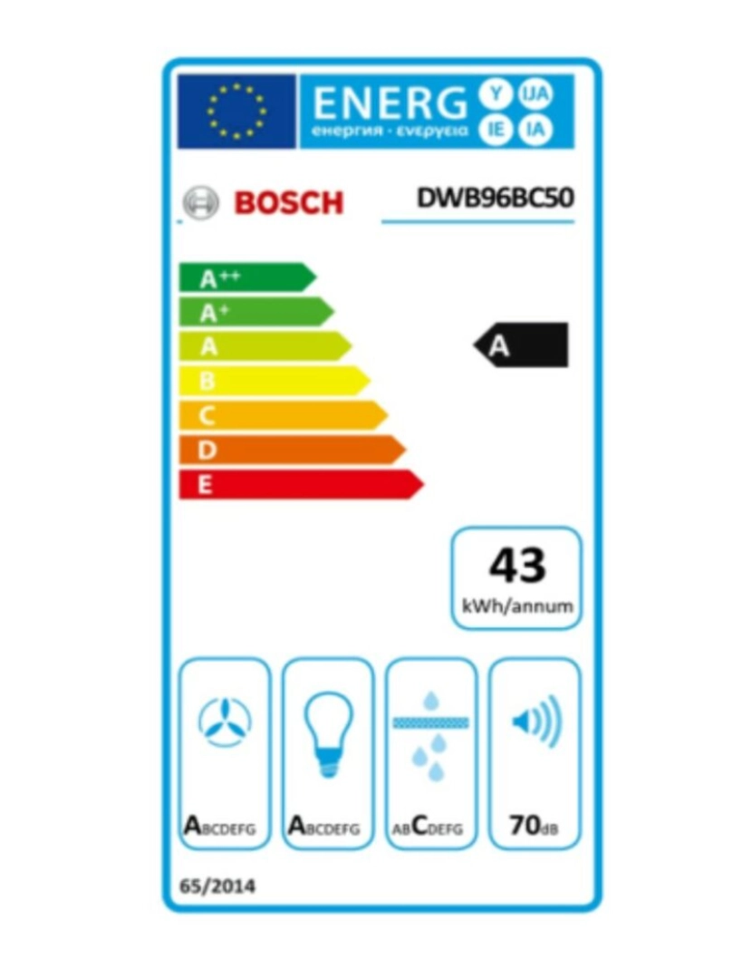 imagem de Extrator Convencional BOSCH DWB96BC50 590 m³/h 70 dB 215W2