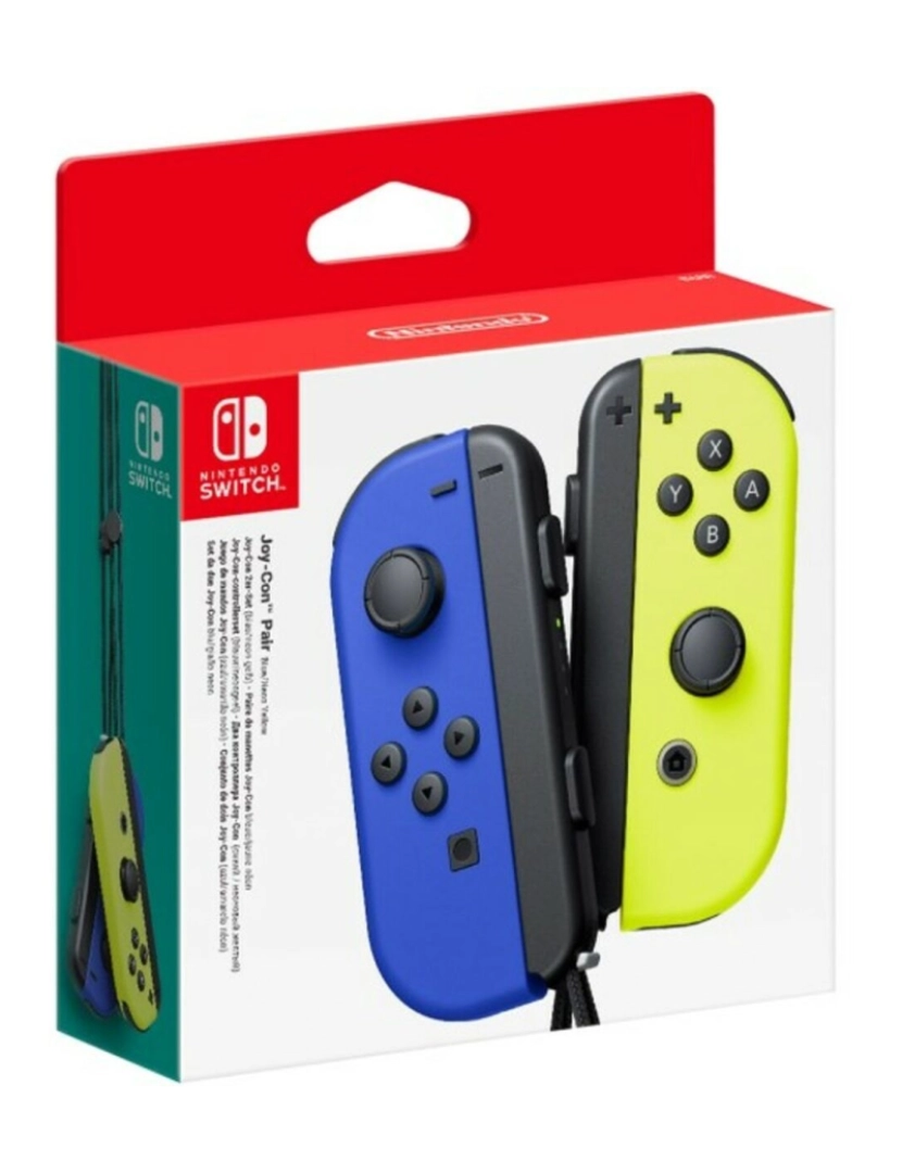 Nintendo - Gamepad sem Fios Nintendo Joy-Con Azul Amarelo