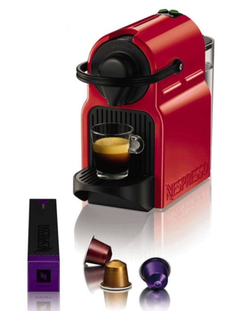 Krups - Máquina de Café de Cápsulas Krups Nespresso Inissia XN100510 0,7 L 19 bar 1270W Plástico Vermelho 700 ml 800 ml 1 L (Máquina de Café de Cápsulas)