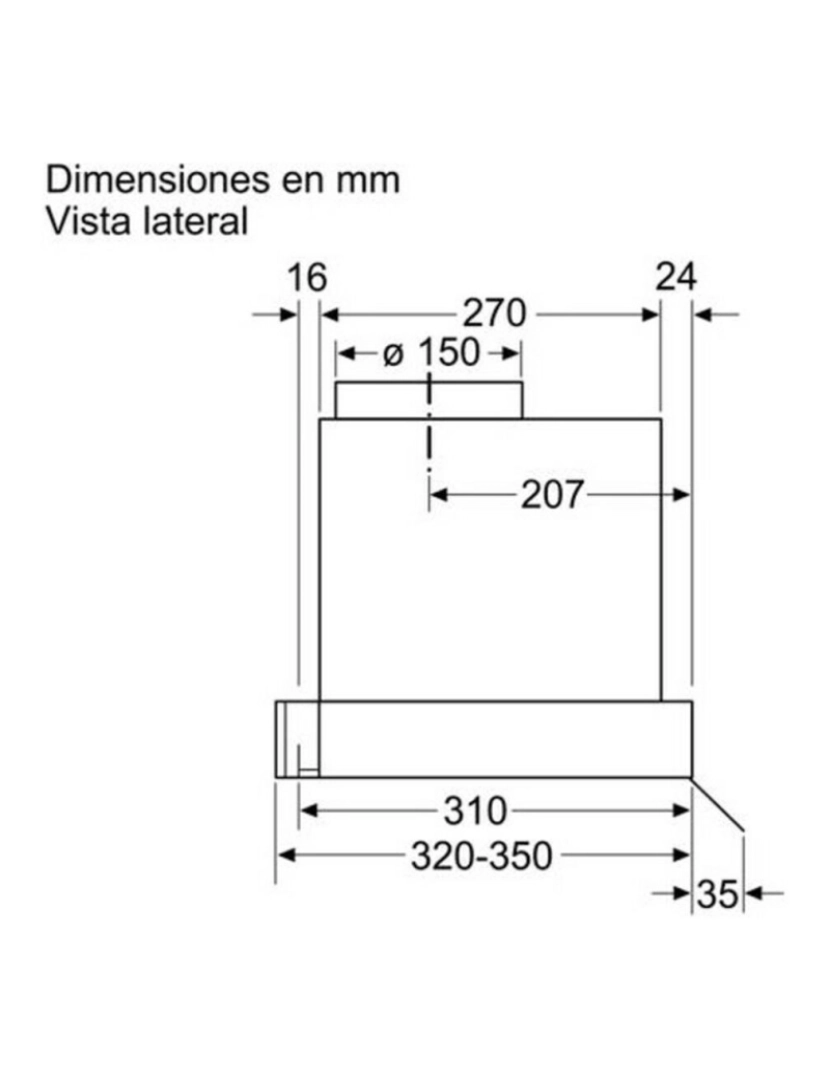 imagem de Extrator Convencional Balay 237515 90 cm 620 m3h 255W Aço2