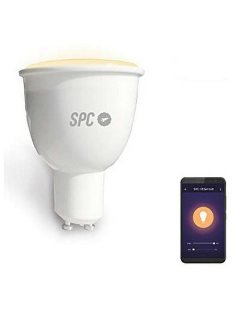 SPC - Lâmpada Inteligente SPC 6106B LED GU10 4,5W A+ Luz branca