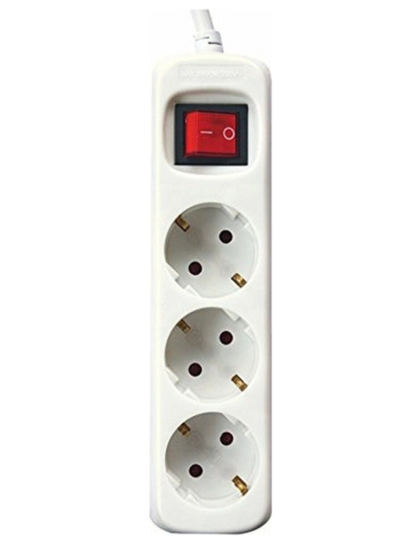 Silver Electronics - Extensão com 3 tomadas com interruptor Silver Electronics 9637 3680W (3 m)