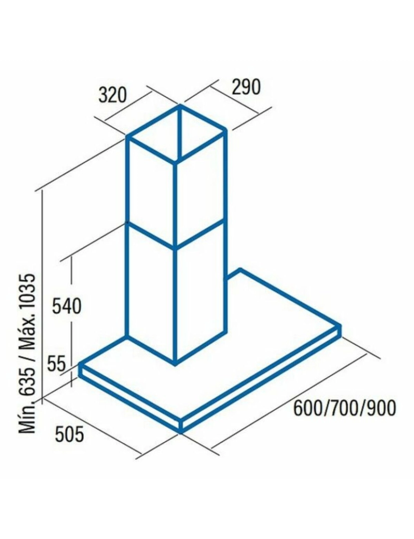 imagem de Extrator Convencional Cata 2021307 70 cm 850 m3/h 67 dB 280W Aço A2