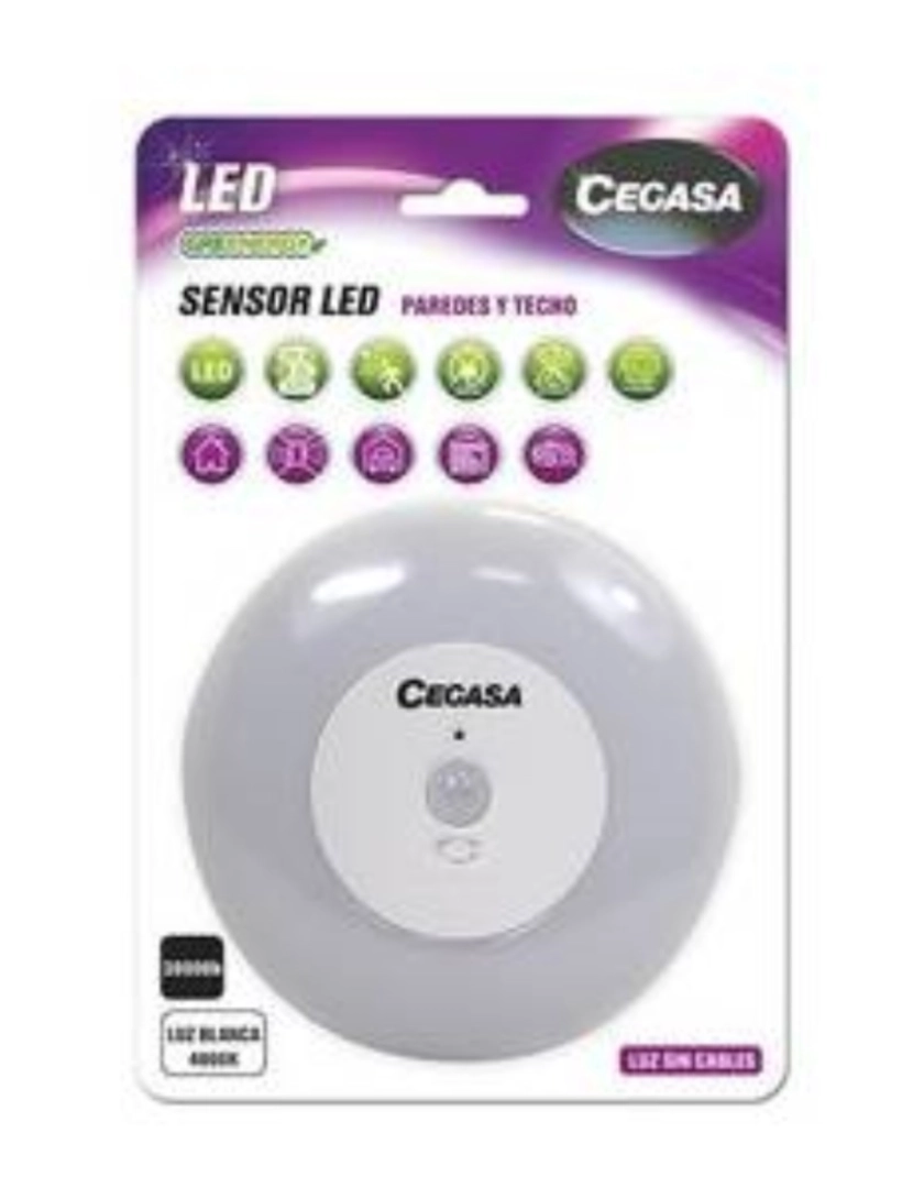 Cegasa - Luz LED com Sensor de Movimento Cegasa