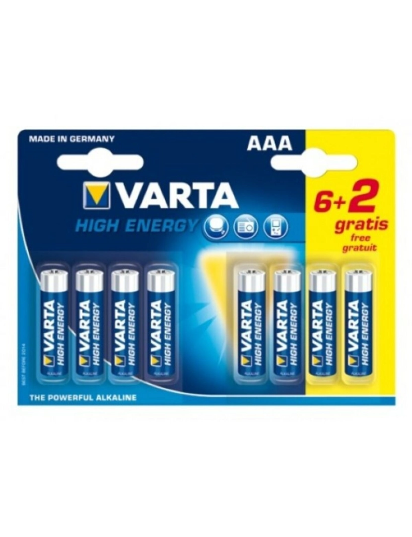 Varta - Pilha Varta LR6 AAA 1,5V High Energy (8 pcs)