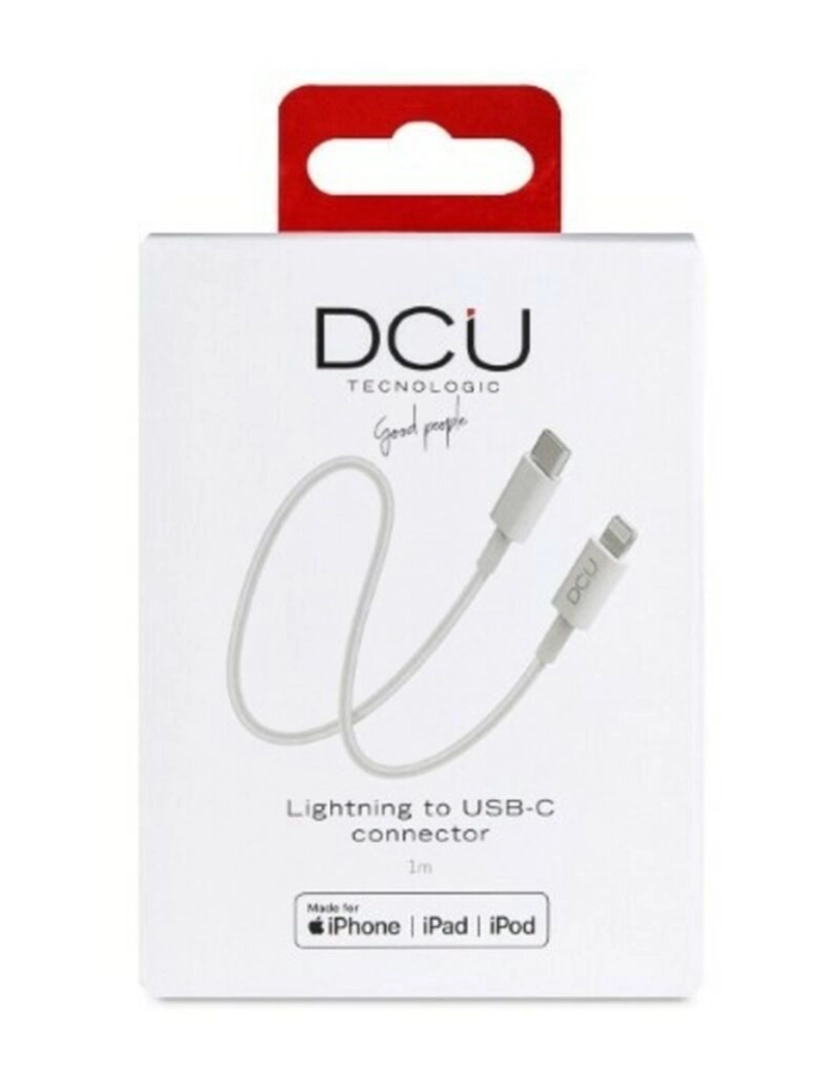 Dcu Tecnologic - Cabo USB-C para Lightning iPhone DCU 1 Branco 1 m