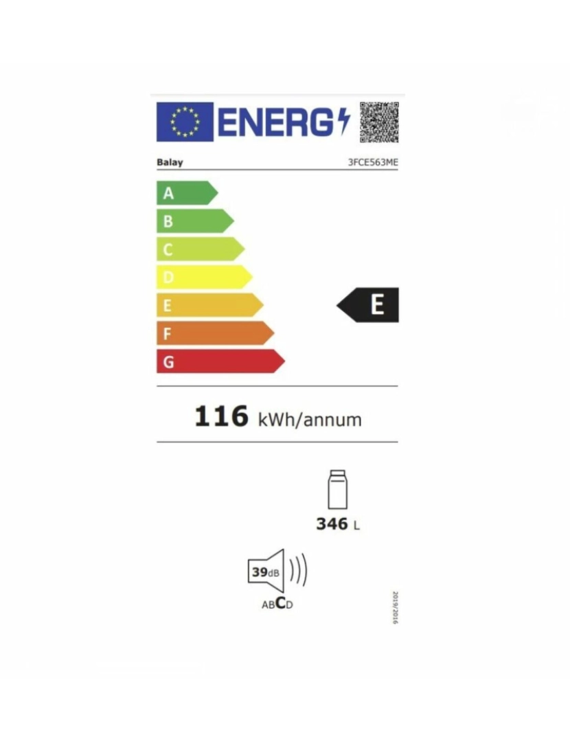 imagem de Frigorífico Balay 3FCE563ME  (186 x 60 cm)3