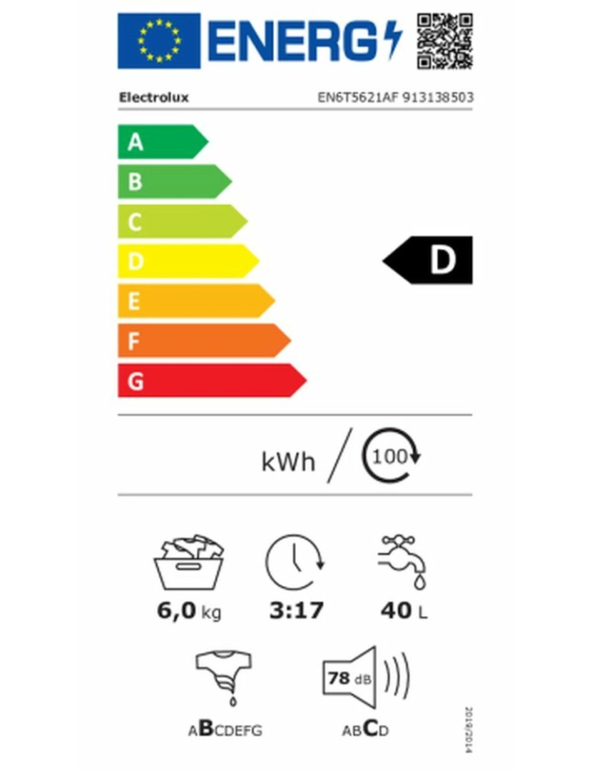 imagem de Máquina de lavar Electrolux EN6T5621AF 6 Kg 1200 rpm3