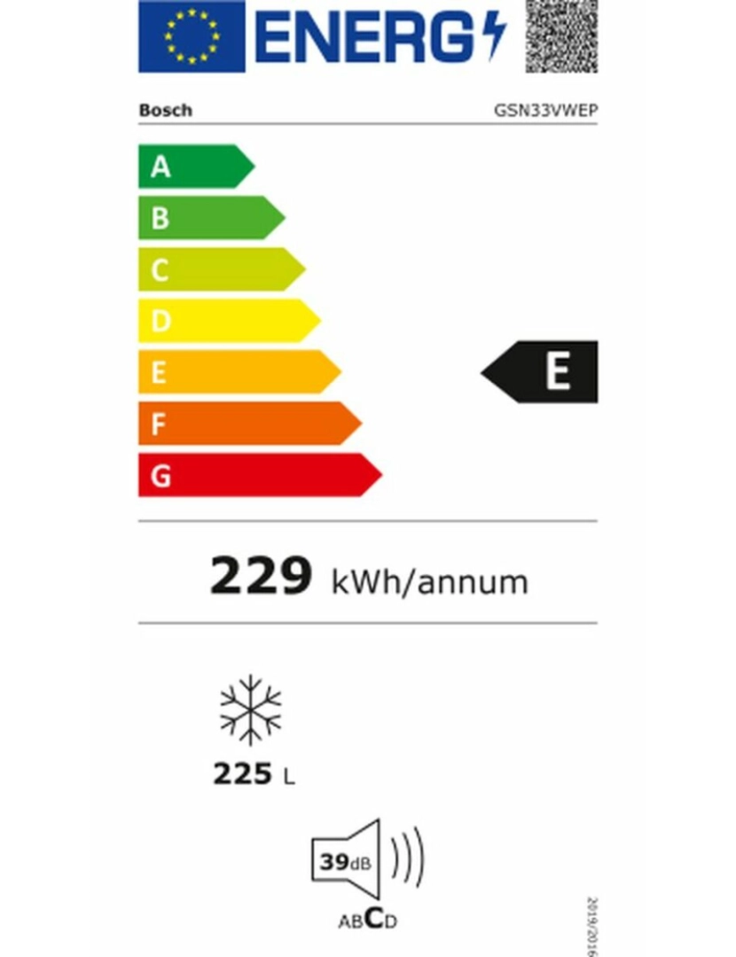 imagem de Congelador BOSCH GSN33VWEP  Branco (176 x 60 cm)4