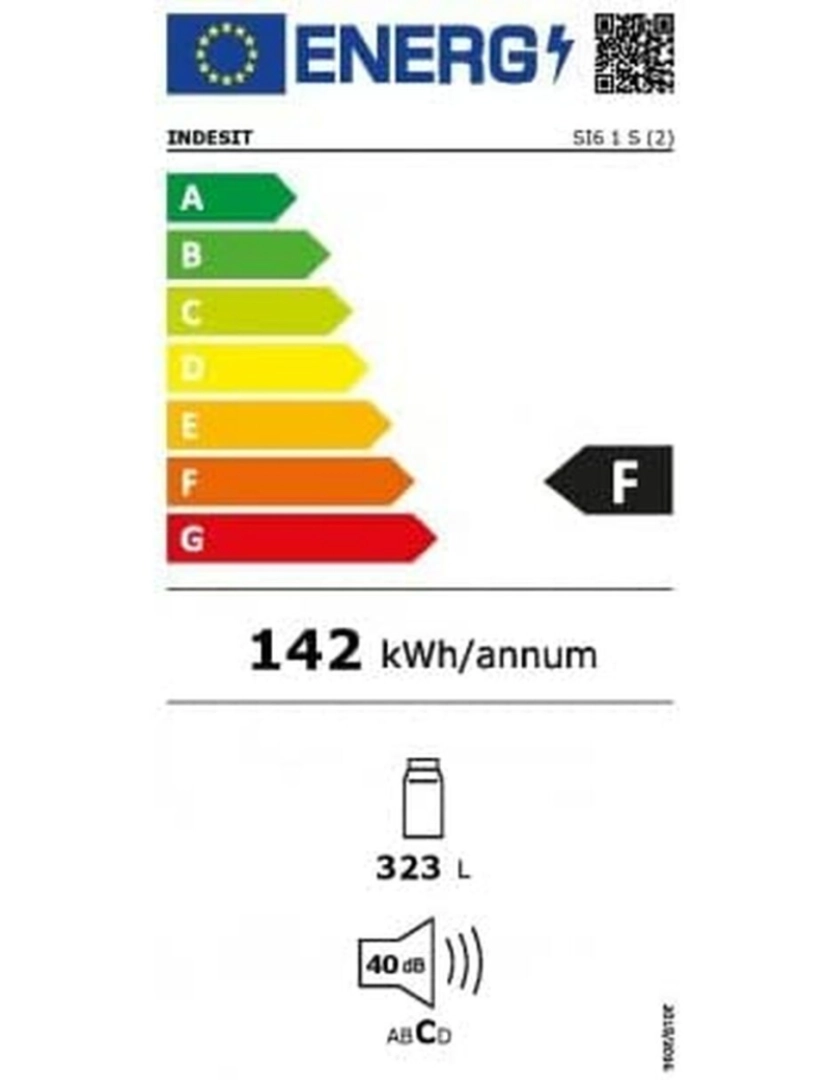 imagem de Frigorífico Indesit SI6 1 S Branco Preto Prateado Aço3