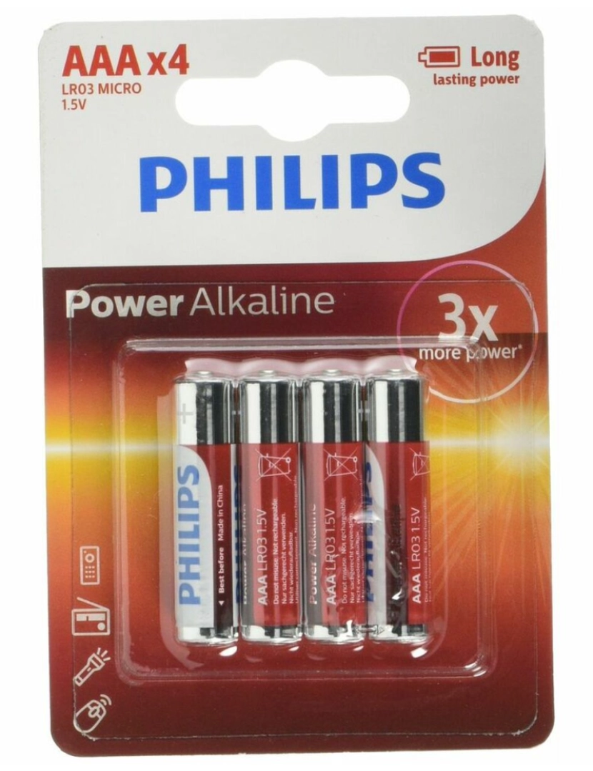 imagem de Pilhas Philips LR03P4B/102