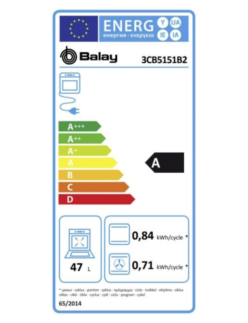 imagem de Forno Compacto Balay 3CB5151B22