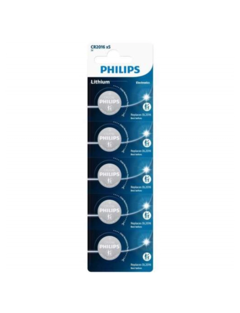 Philips - Pilha de Botão de Lítio Philips CR2016