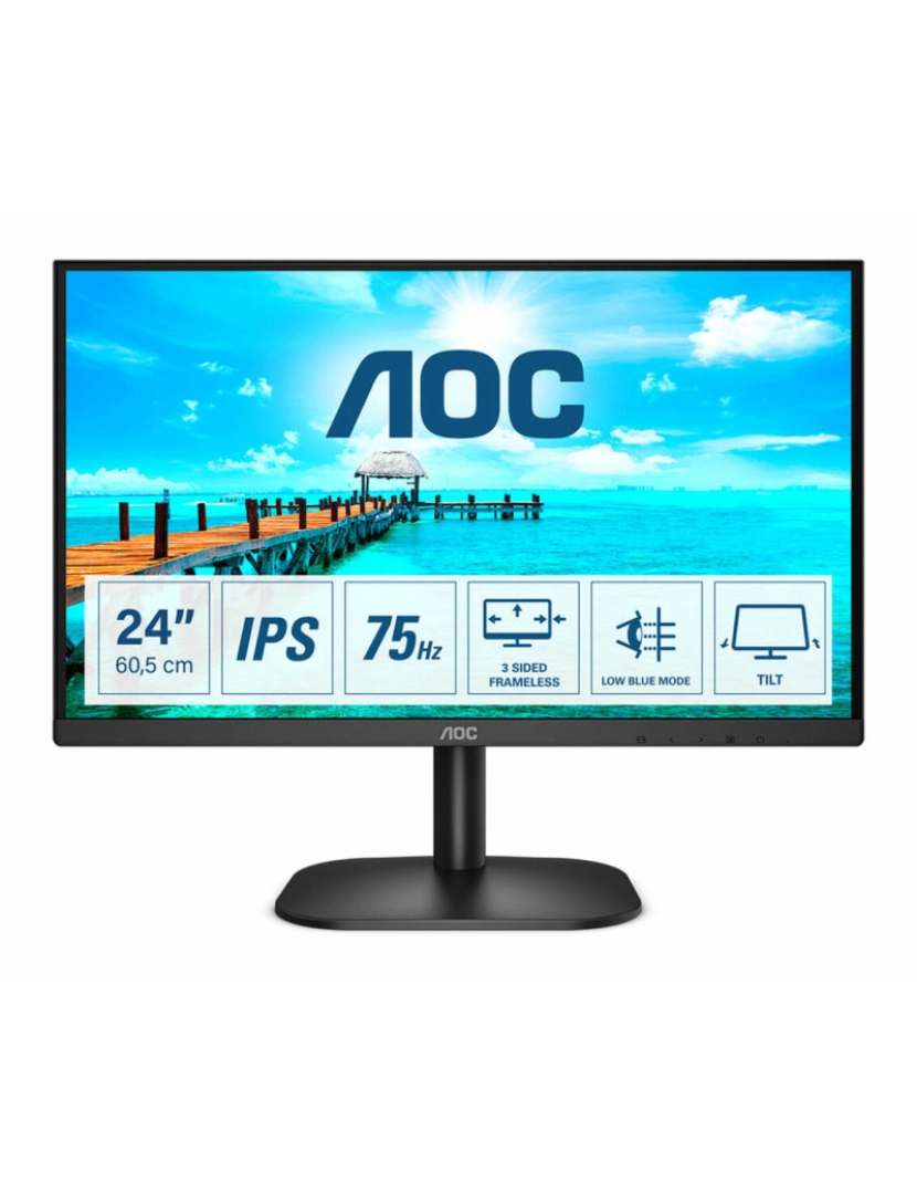 Aoc - Monitor AOC 24B2XDA FHD LED IPS 23,8"