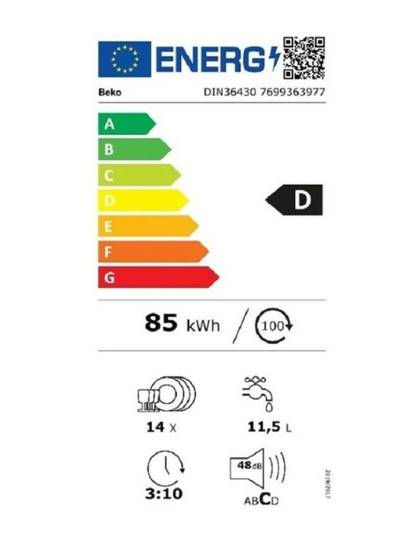 imagem de Lava-louça BEKO DIN36430 Branco 60 cm (60 cm)2