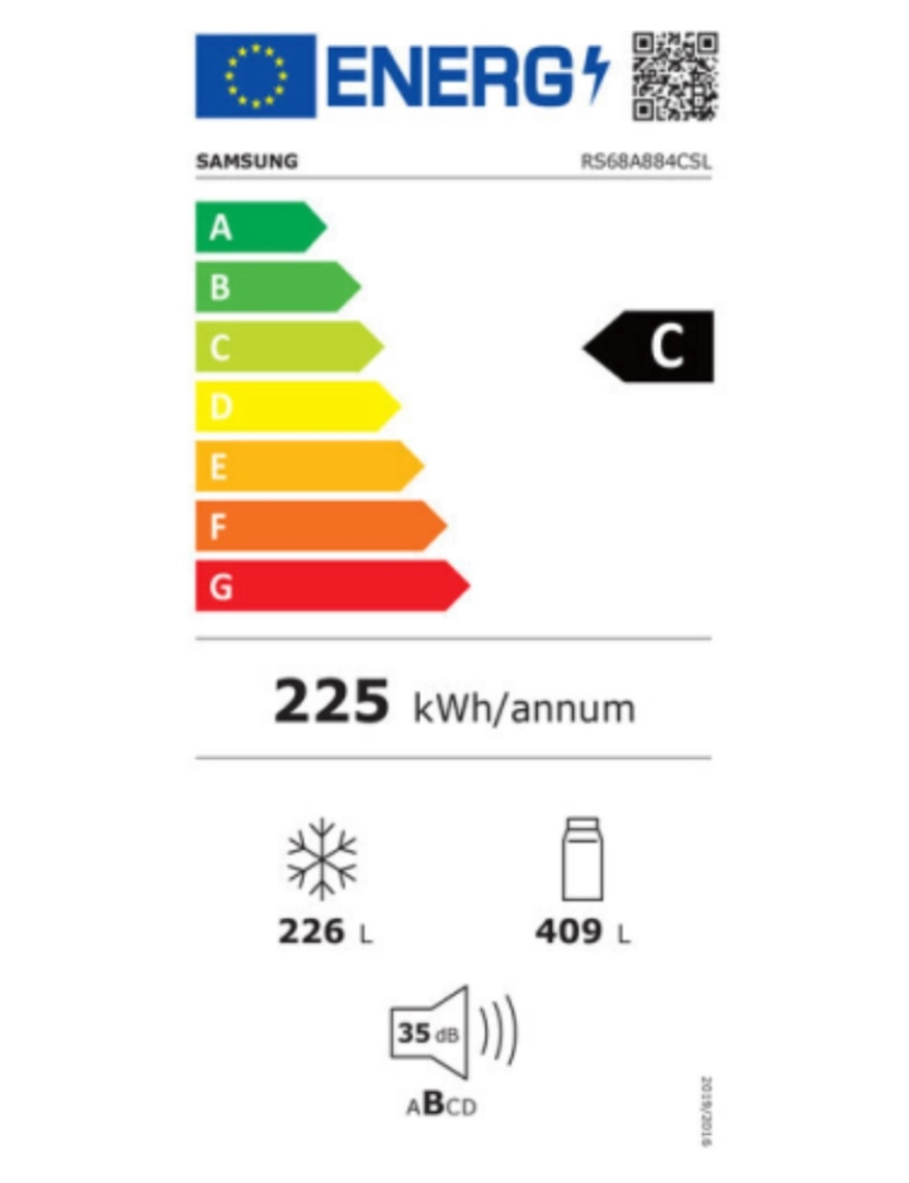 imagem de Frigorífico americano Samsung RS68A884CSL/EF Prateado Aço Prata (178 x 91 cm)2