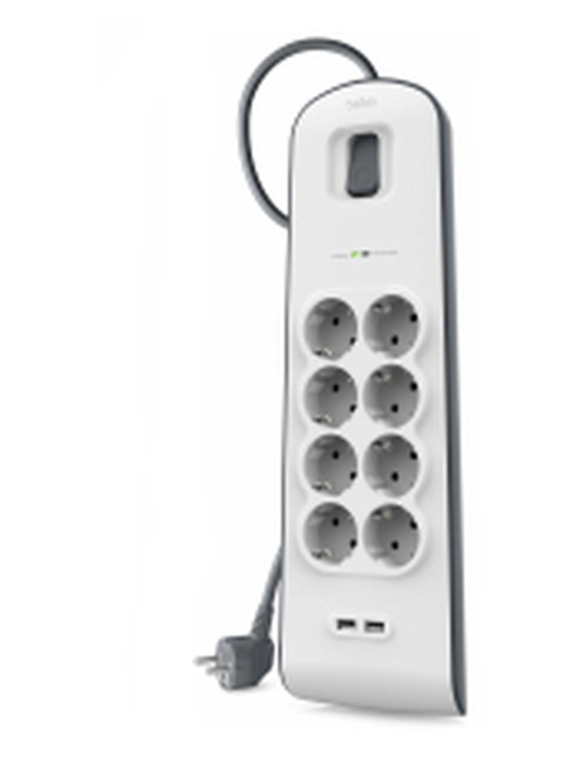 Belkin - Extensão com 8 Tomadas com Interruptor Belkin BSV804VF2M