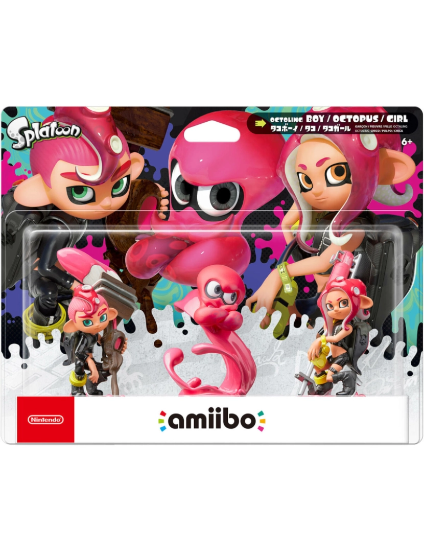 Amiibo - Figura colecionável Amiibo OCTOLING GIRL BOY OCTOP