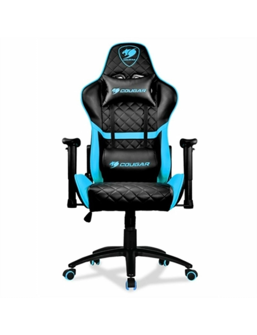 Cougar - Cadeira de Gaming Cougar ARMOR ONE Encosto reclinável Altura ajustável Azul/Preto